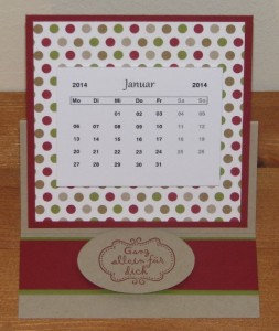 mini-kalender easel