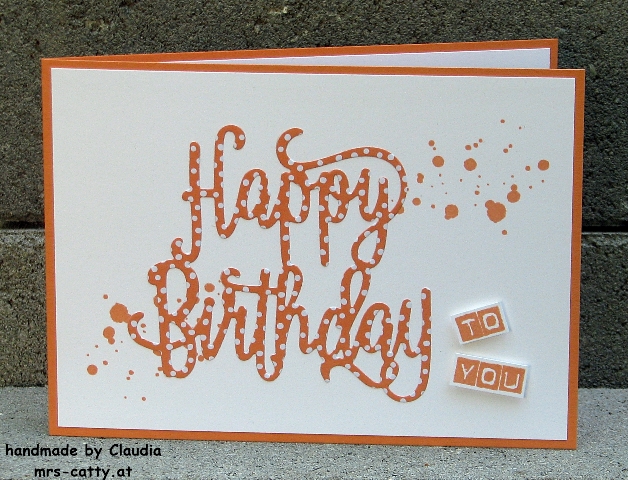Geburtstag, Karte, Happy Birthday, Labeler Alphabet, Stampin Up!