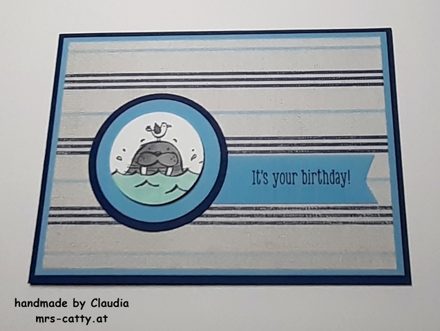 Karte, Geburtstag, We´ll Walrus be friends, Stampin`Up!