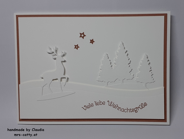 Karte, Weihnachten, Unser Zuhause, Schneekugel, Grüße im Glas, Weihnachtsmix, Stampin`Up!