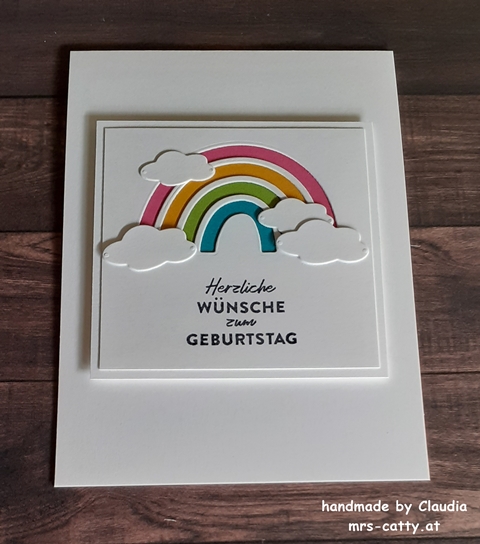 Karte, Geburtstag, Farbenfrohe Freude, Hübsche Grüße, SAB Stampin`Up! 2